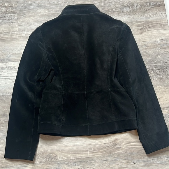 Women’s Black Suede Bernardo Jacket. Size Small - Picture 2 of 8